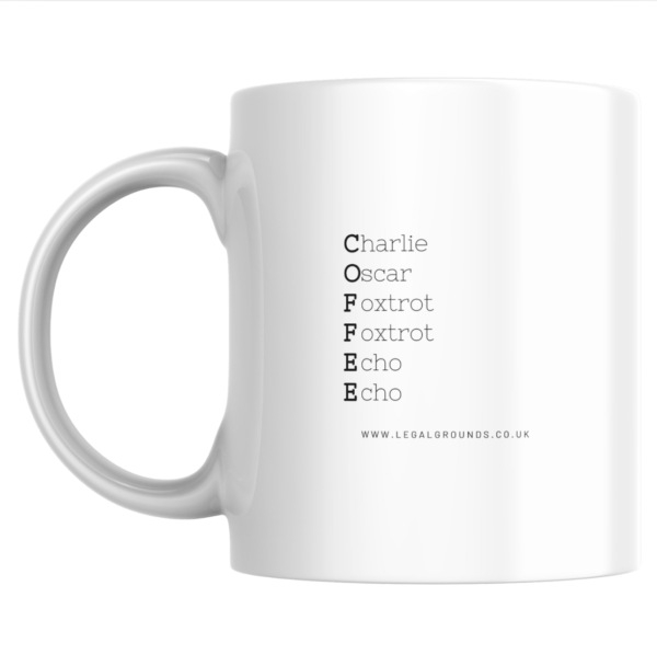"Phonetic" Ceramic Mug